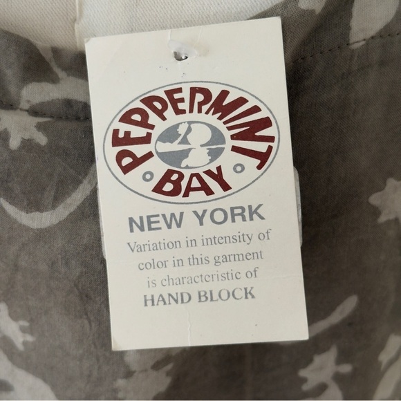 Vintage NWT Peppermint Bay Hand Blocked Lizard Print Maxi Dress - Picture 7 of 11